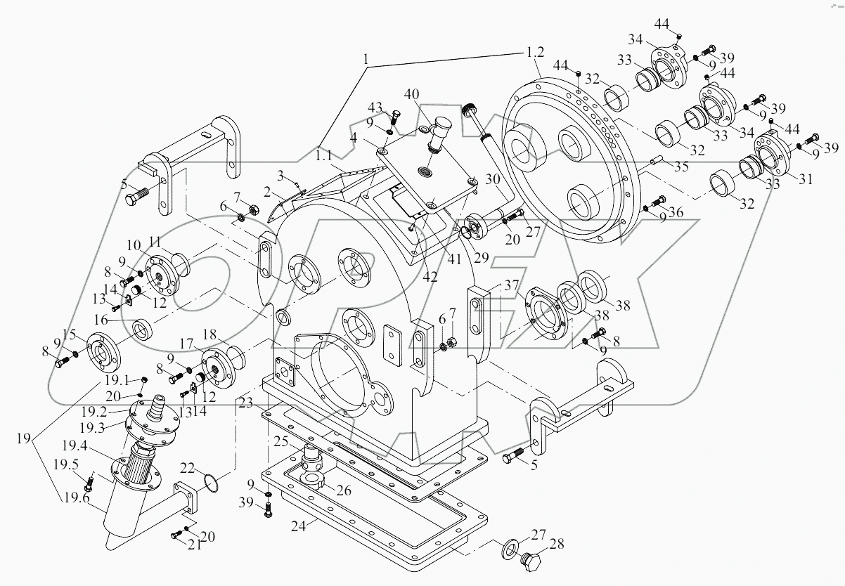  B00745+ZL30.01-00 Gearbox Body Parts