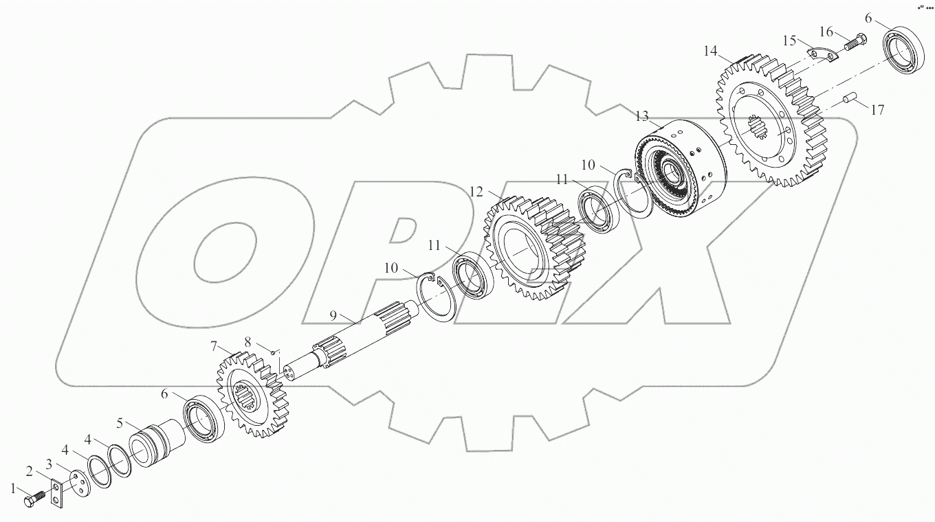  B00745+ZL30.04-00 Intermediate shaft assembly
