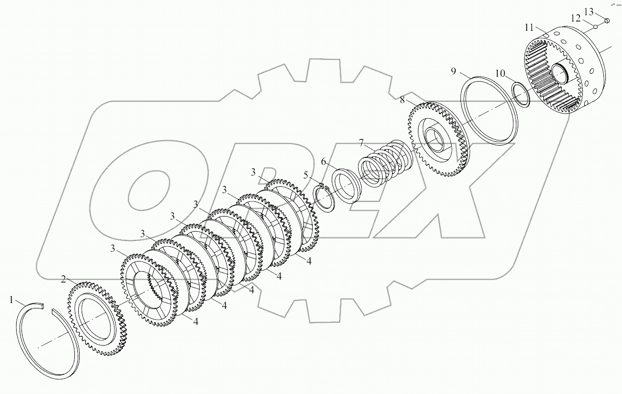  B00745+ZL30.10-00.01 Big overrun clutch