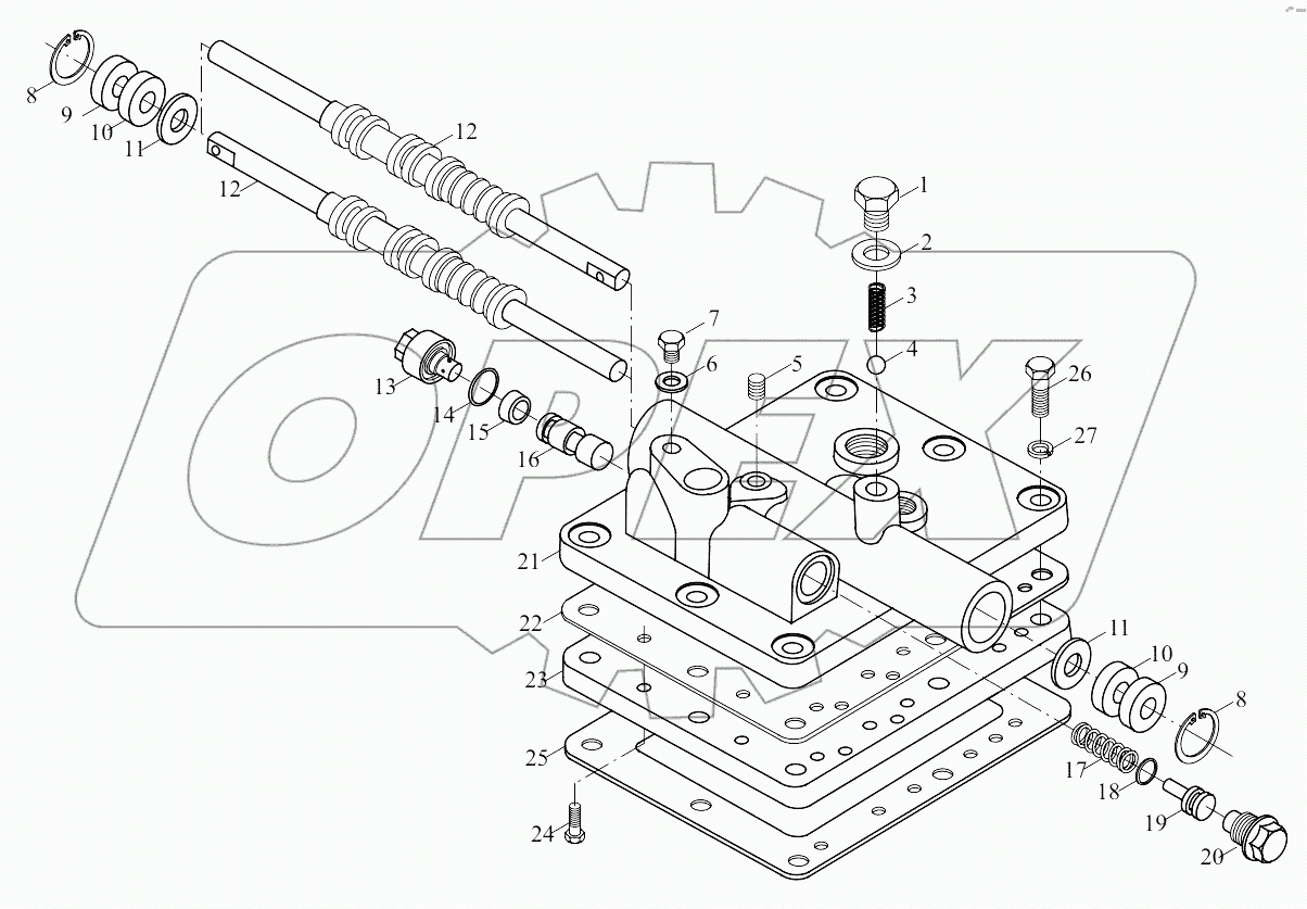  B00745+ZL428-00 Transmission valve assembly
