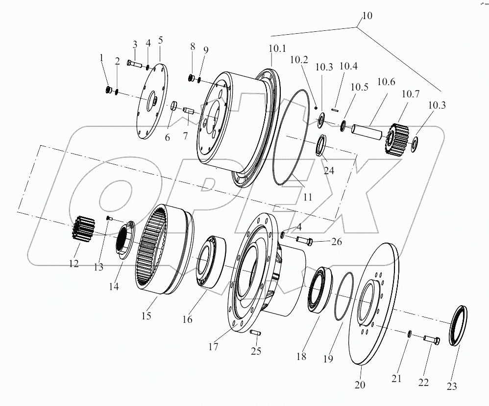  B00718+ZL30.2.2E Hub Reducer Assembly