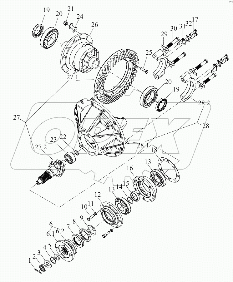  B00718+ZL30.2.1A Front Main Reducer Assembly