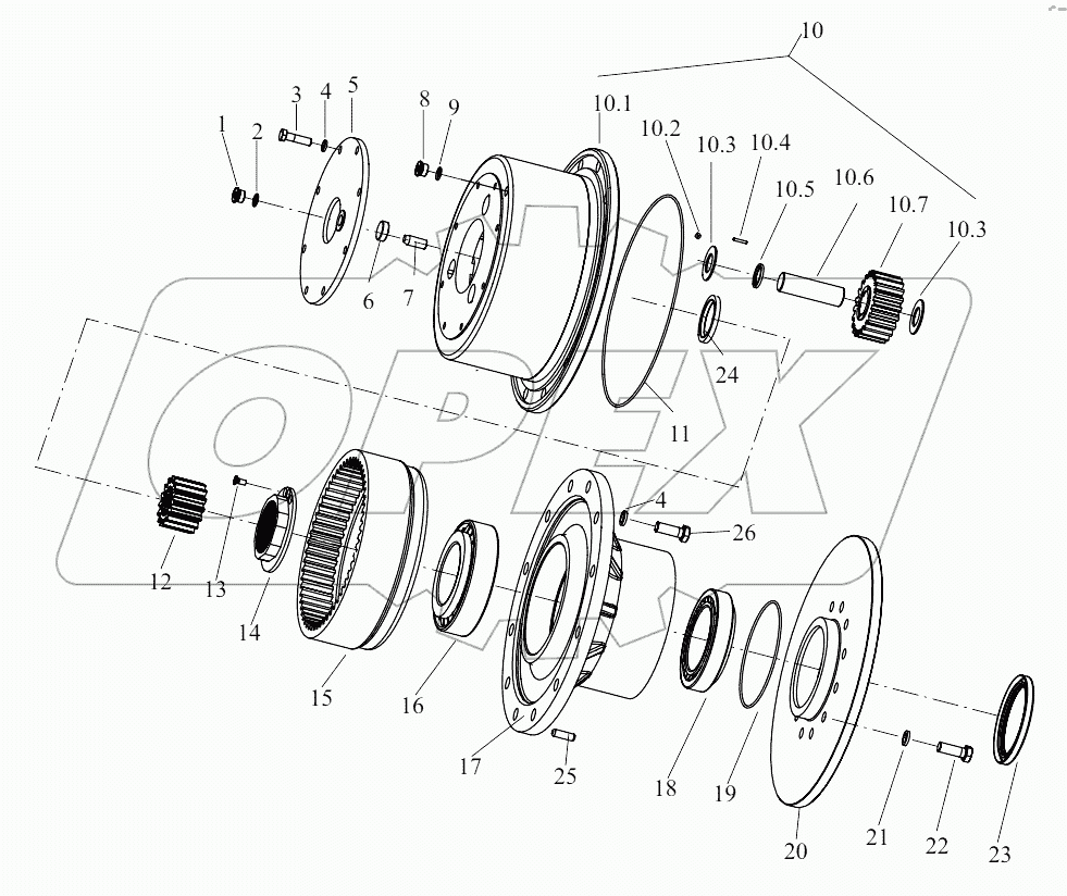  B00718+ZL30.2.2E Hub Reducer Assembly