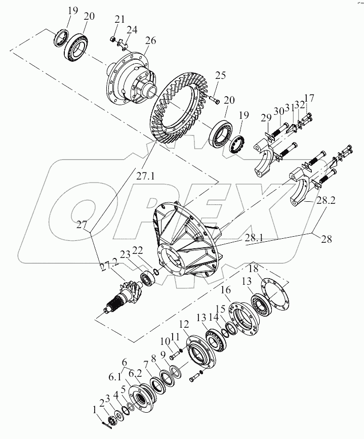  B00718+ZL30.2.1B Front Main Reducer Assembly