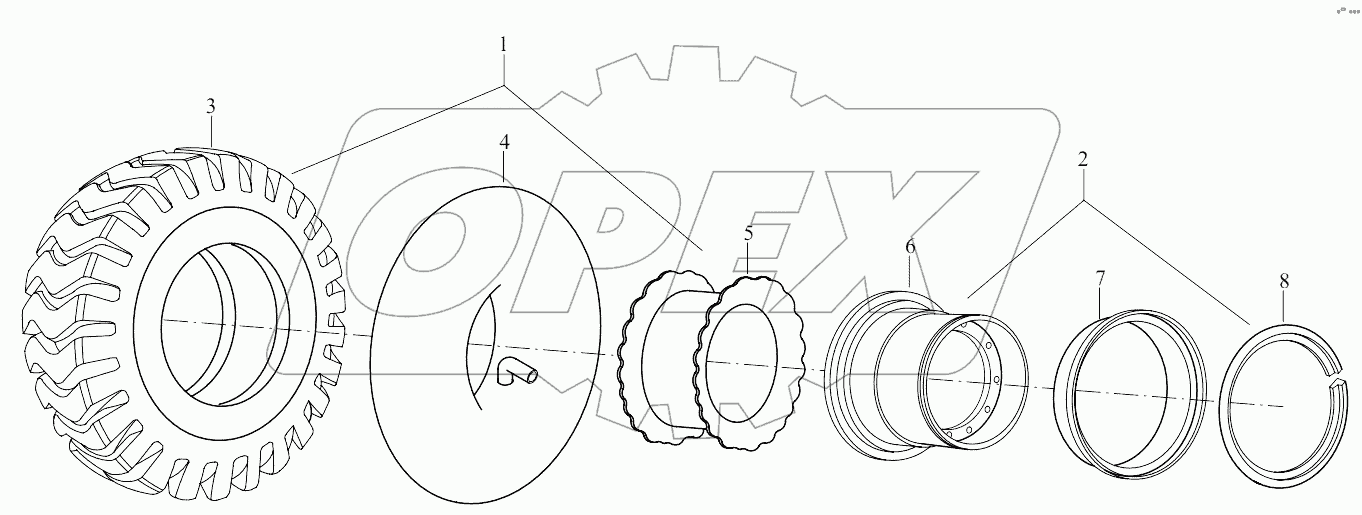  9D650-34A000000B0 Wheel assembly