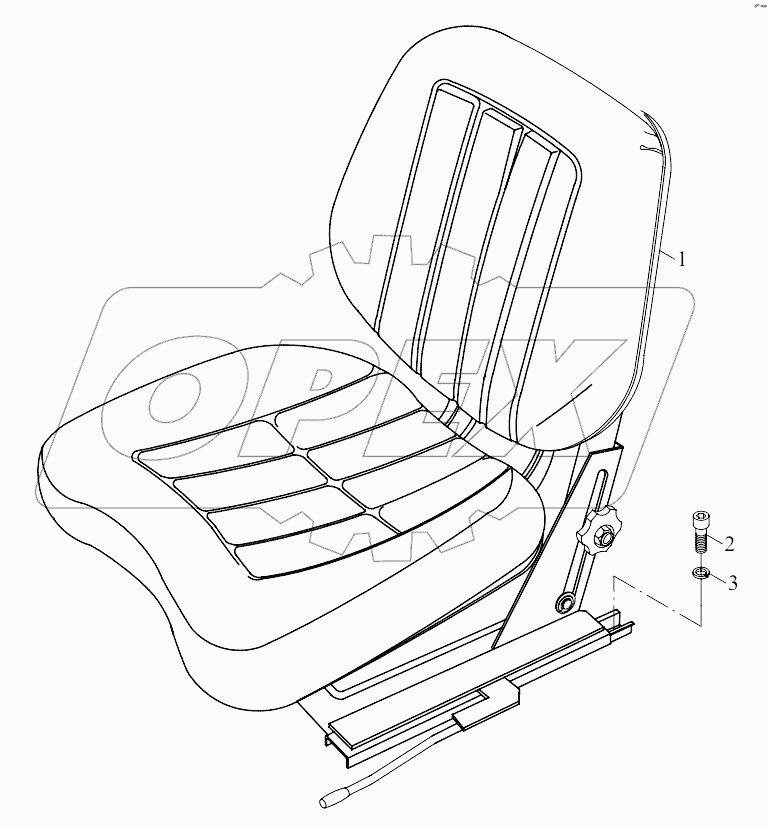  9D650-44B000000A0 Seat assembly