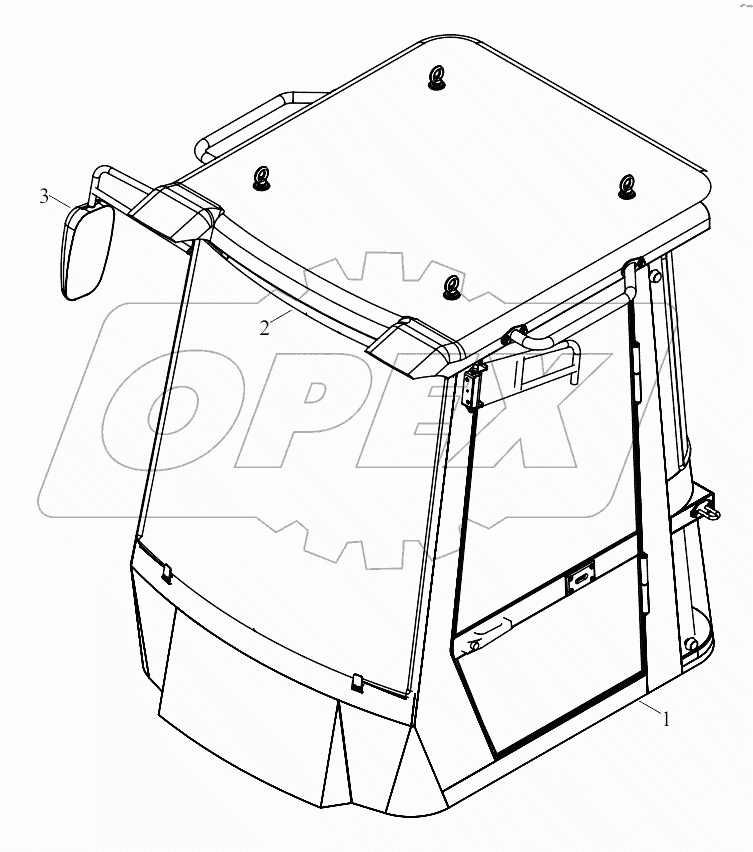 9D650-45A000000B0 Cab Installation Assembly