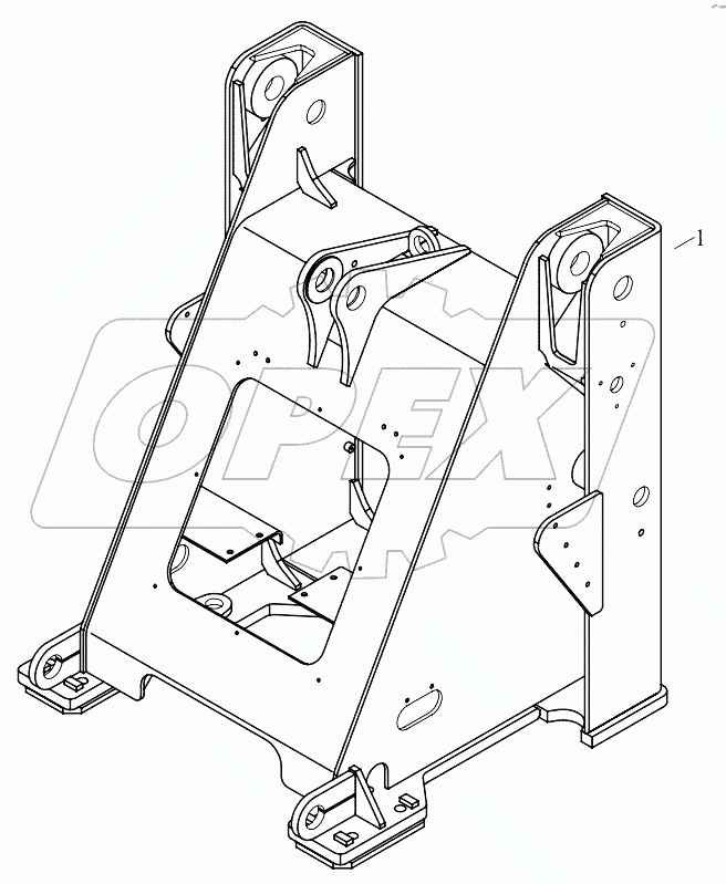  9D550-11C000000A0 Front frame welding assembly