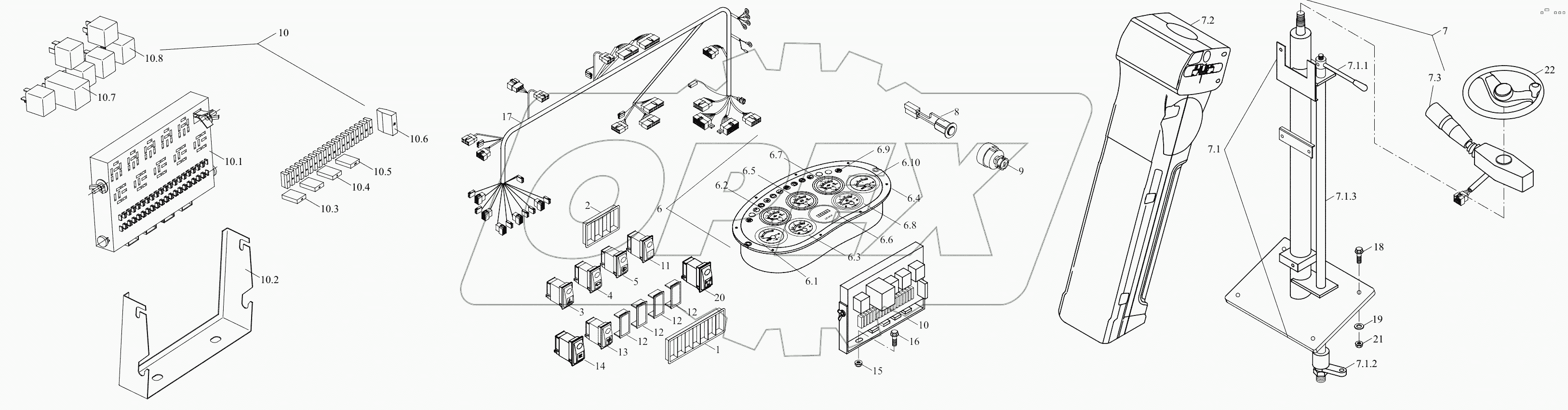  9D550-66C000000A0 Instrument assembly
