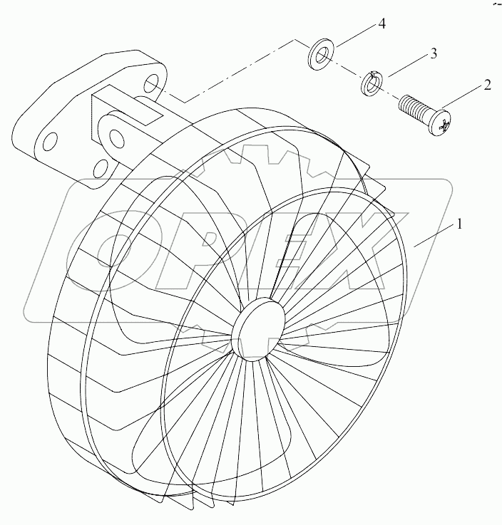  9F853-69A080000A0 Electric fan assembly