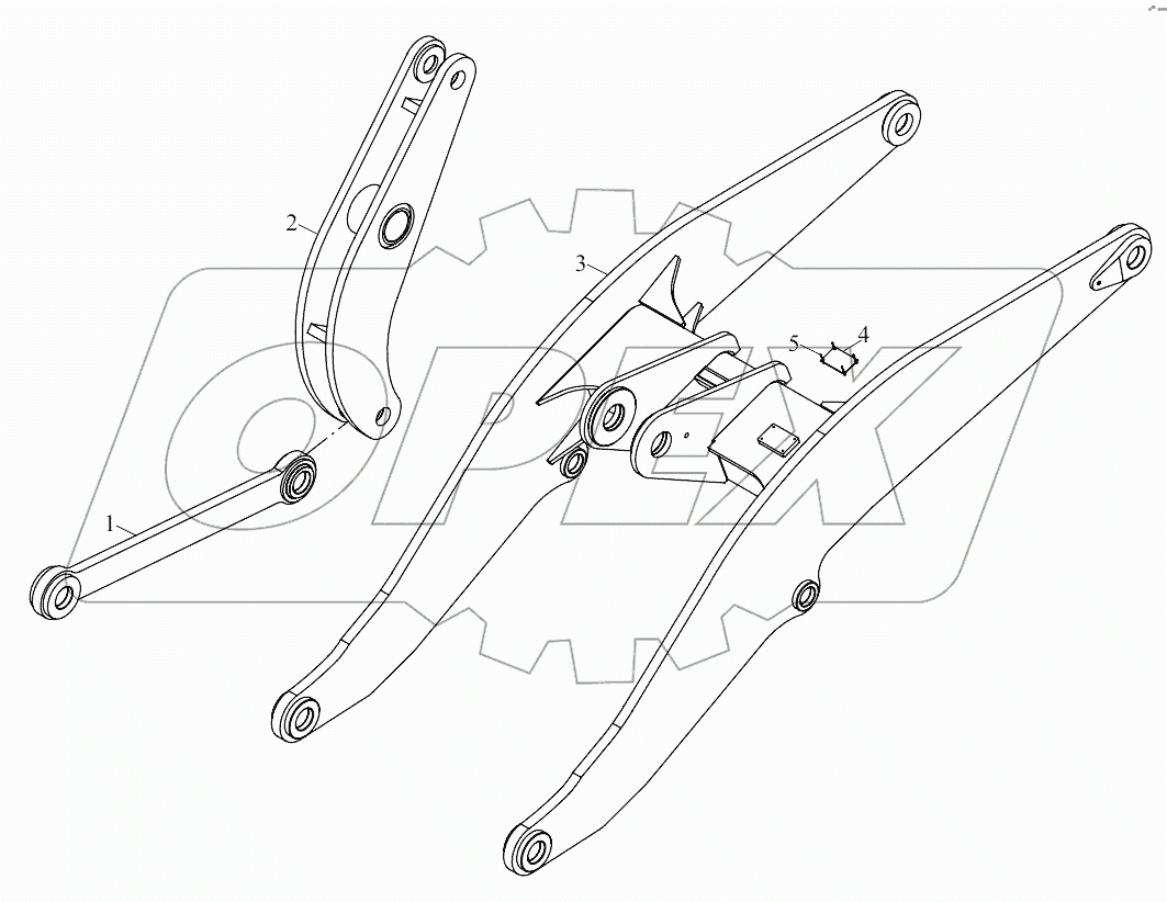  9D650-72G000000A0 Link mechanism