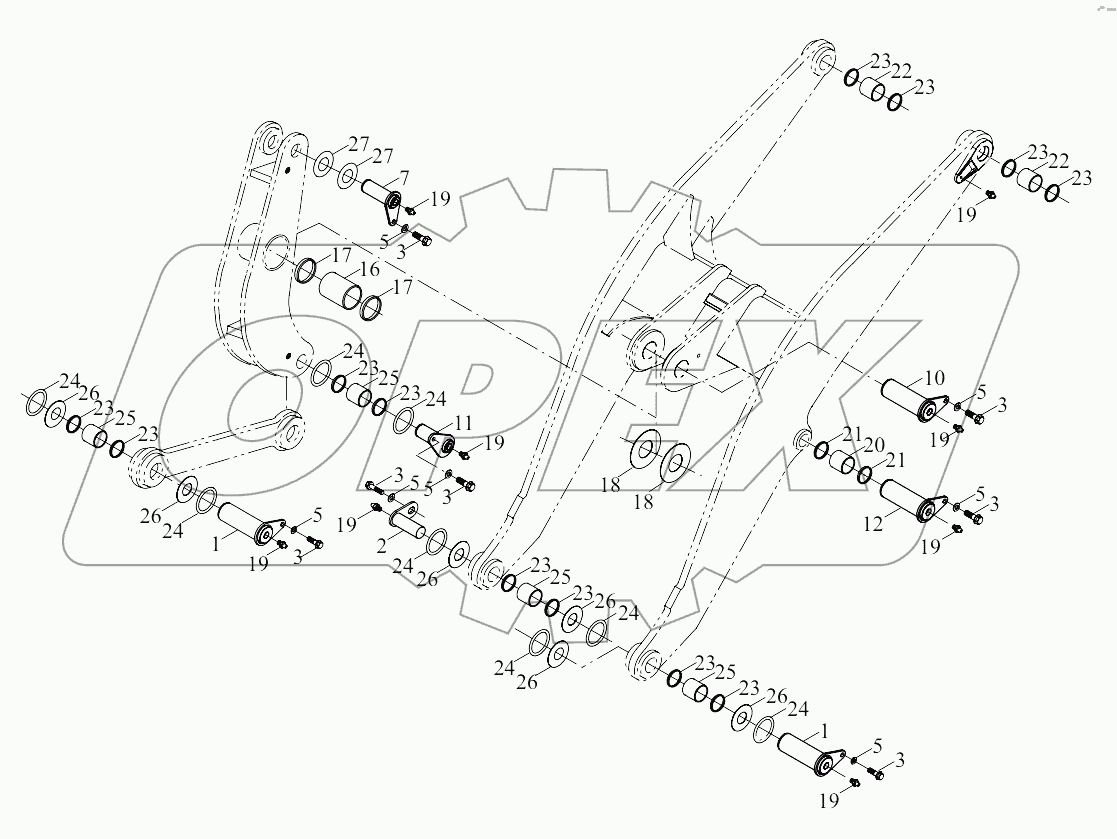  9D650-76E000000A0 Work implement attachments