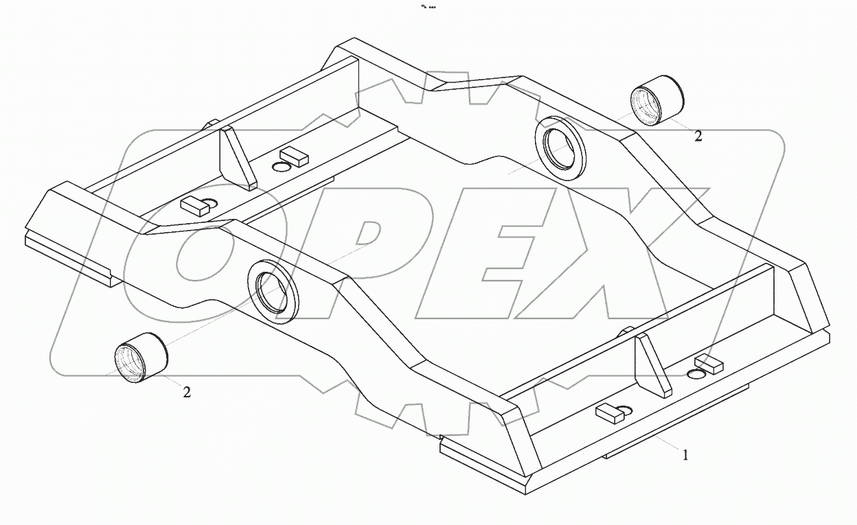  9D650-14A000000B0 Auxiliary frame assembly