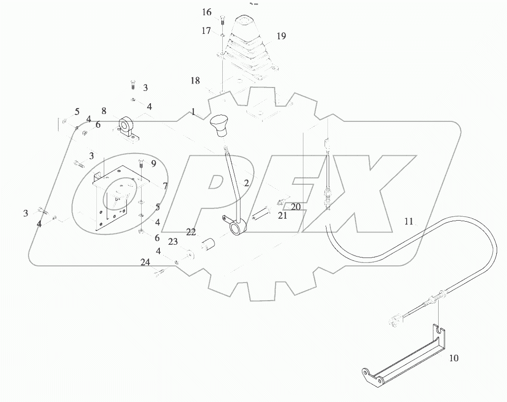  9D651-84A000000A0 High-low gear control system