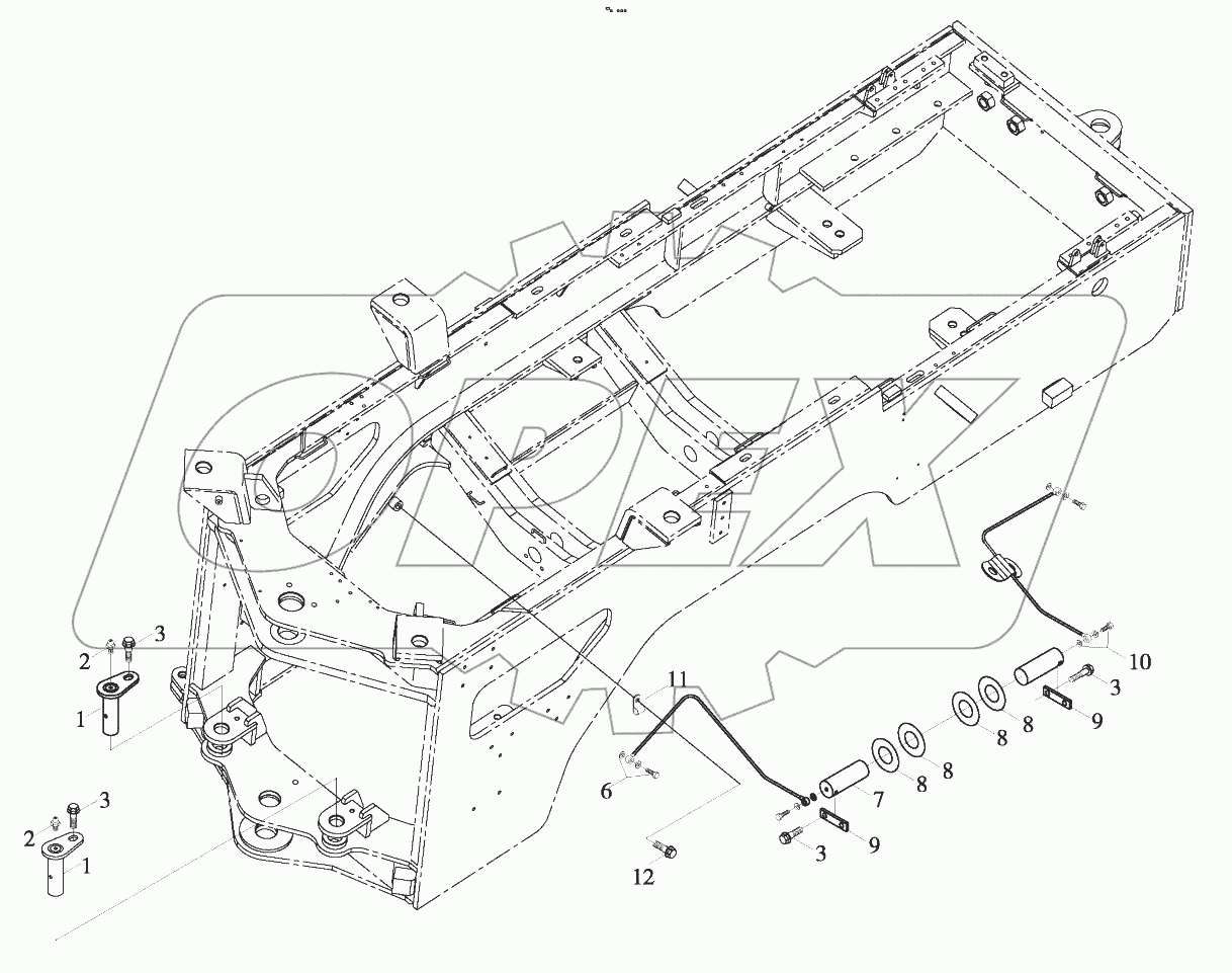  9D650-17A000000A0 Rear frame accessories