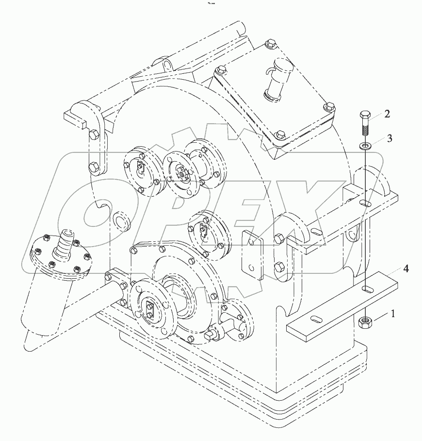  9D650-23A000000A0 Gearbox assembling
