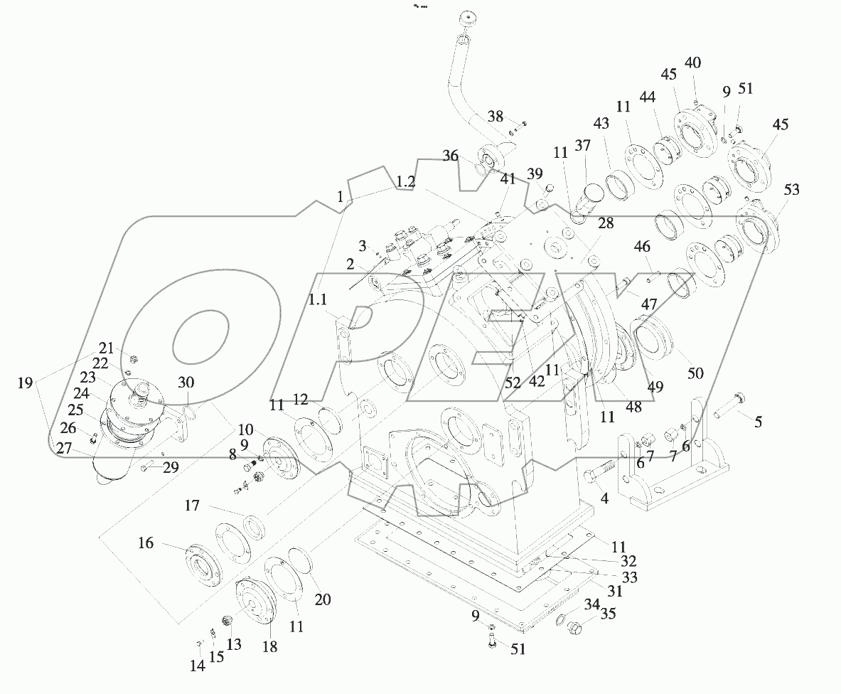  B00508+ZL20-030001-71 Gearbox body components