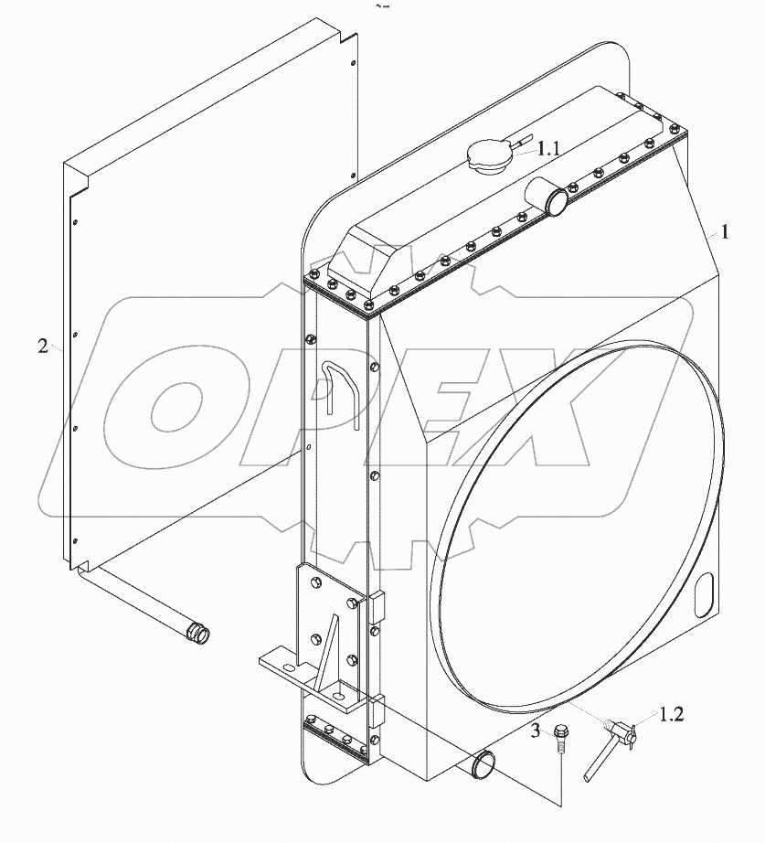  9D651-02A000000A0 Radiator assembly