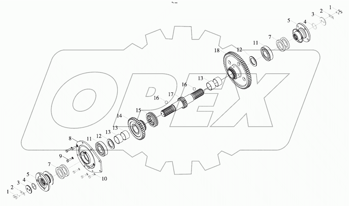  B00508+ZL20-030072-77 Output shaft assembly