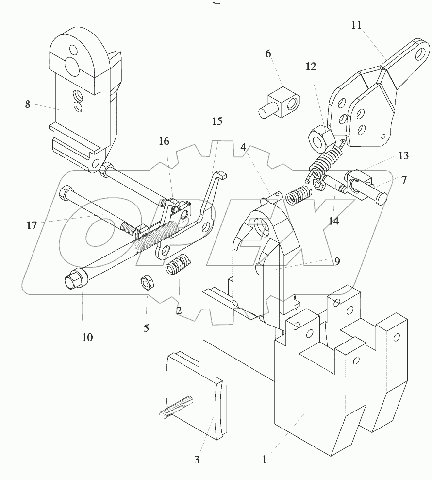  B00508+ZL20-038000J Hand Brake Assembly