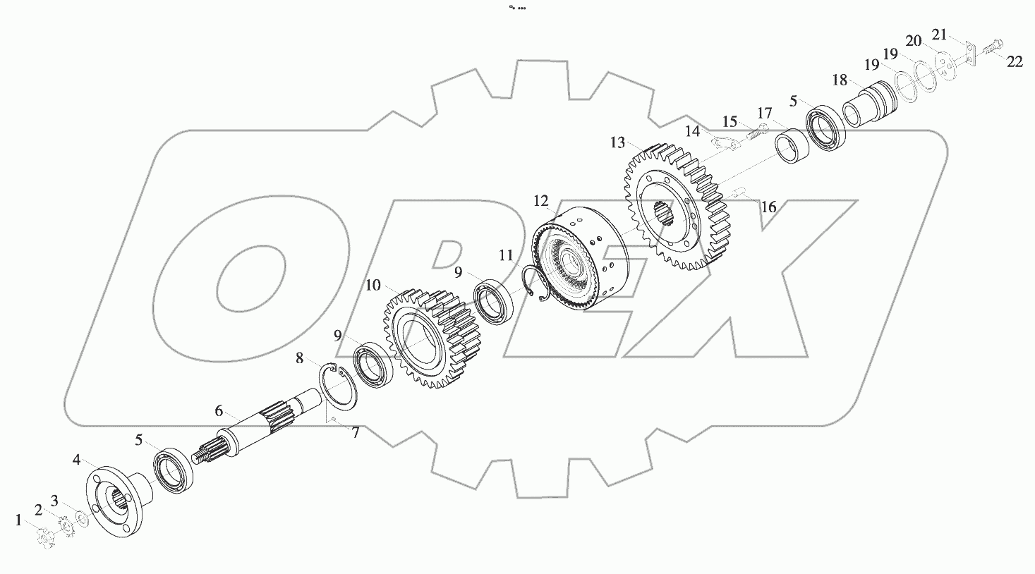  B00745+ZL30.03-00 Input Shaft Assembly