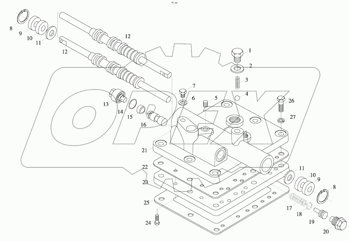  B00745+ZL428-00 Gearbox control valve assembly