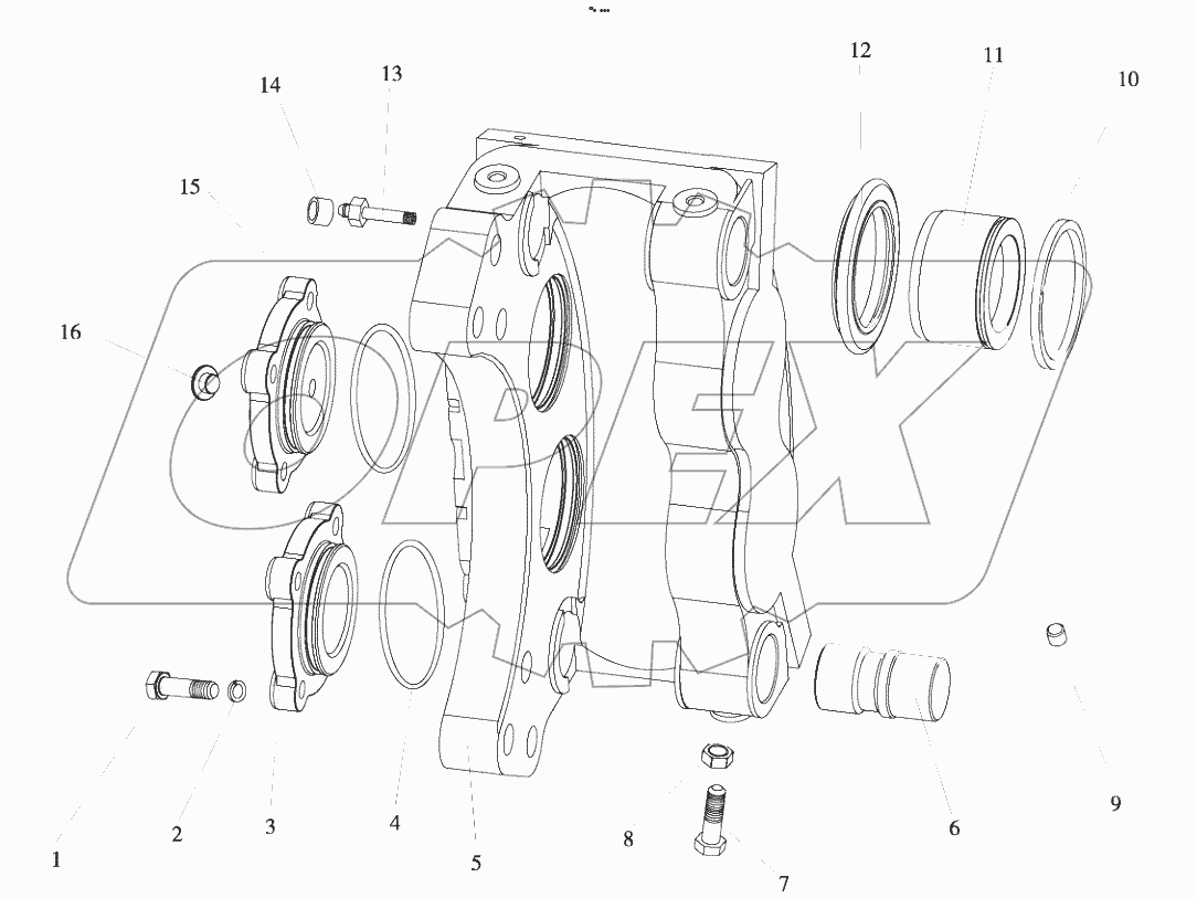 В00256+84688301 Brake caliper assembly