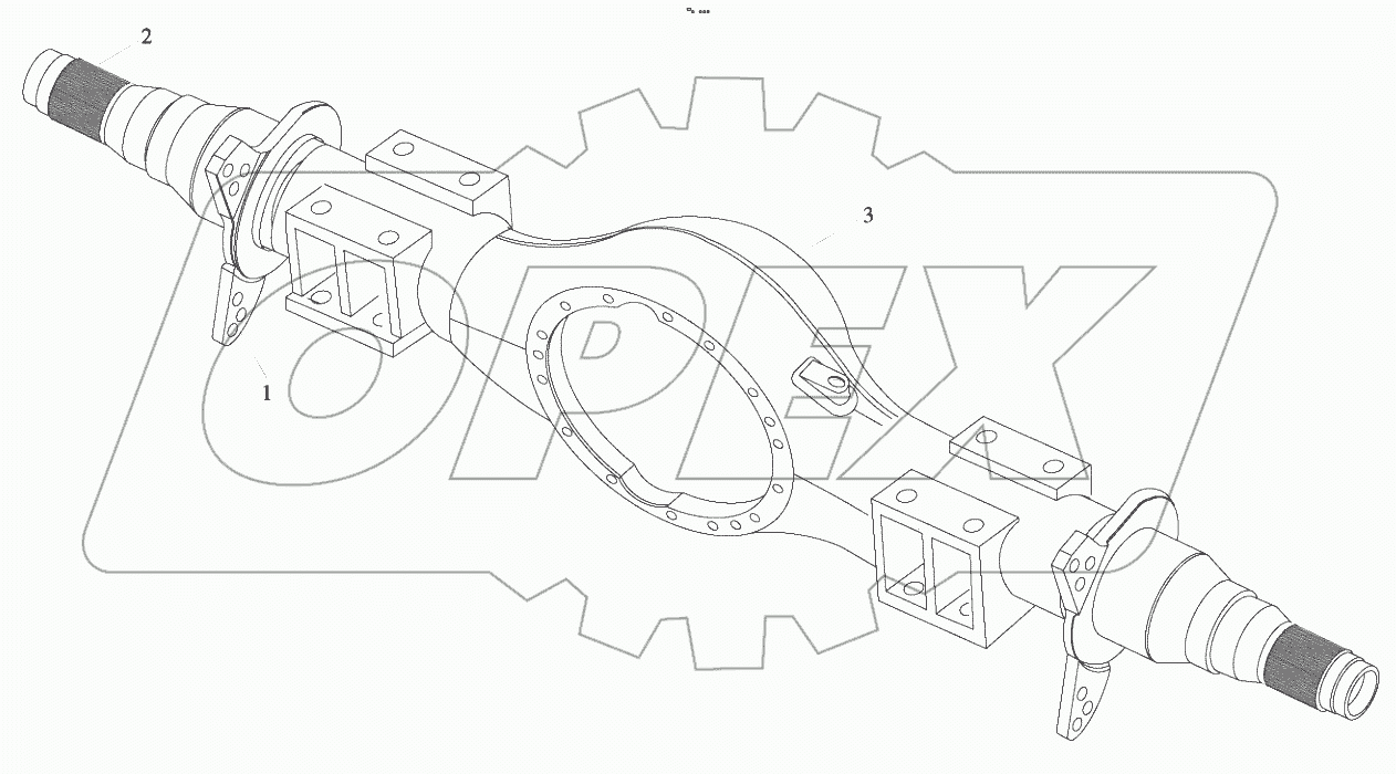  В00256+81350100 Axle housing assembly
