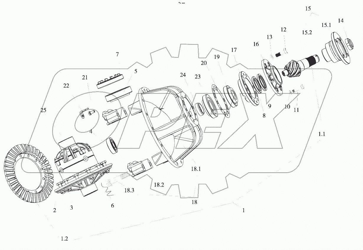  В00256+82350200 Main reductor assembly