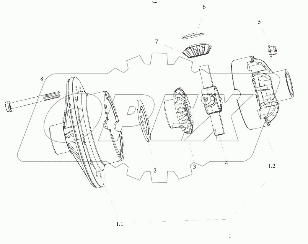  B00256+82214207 Differential assembly