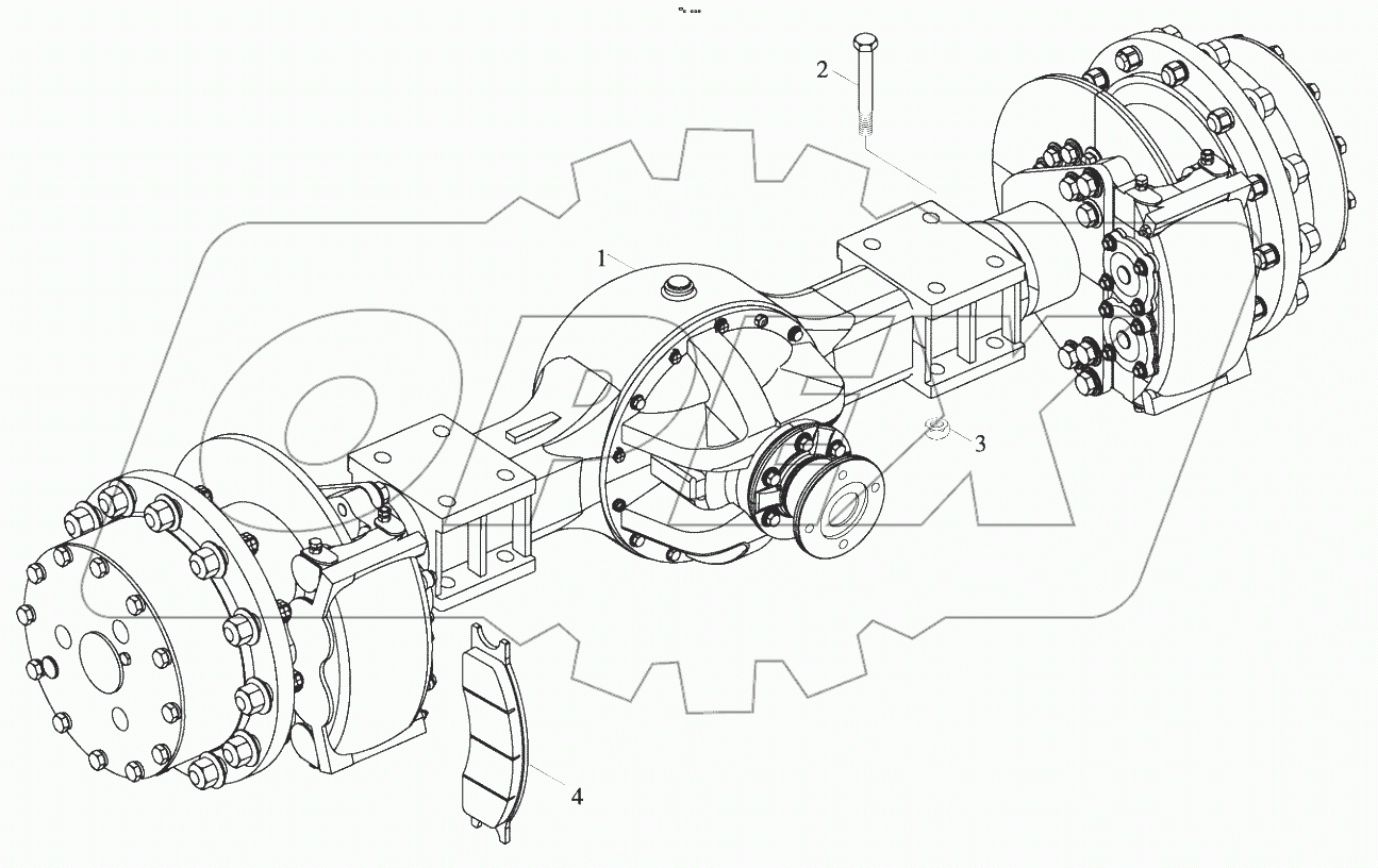  9D650-27C000000B0 Rear drive axle assembly