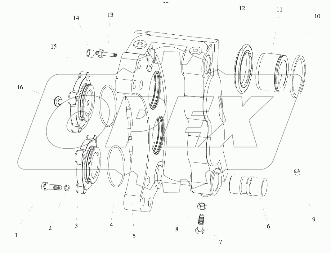  В00256+84688301 Brake caliper assembly