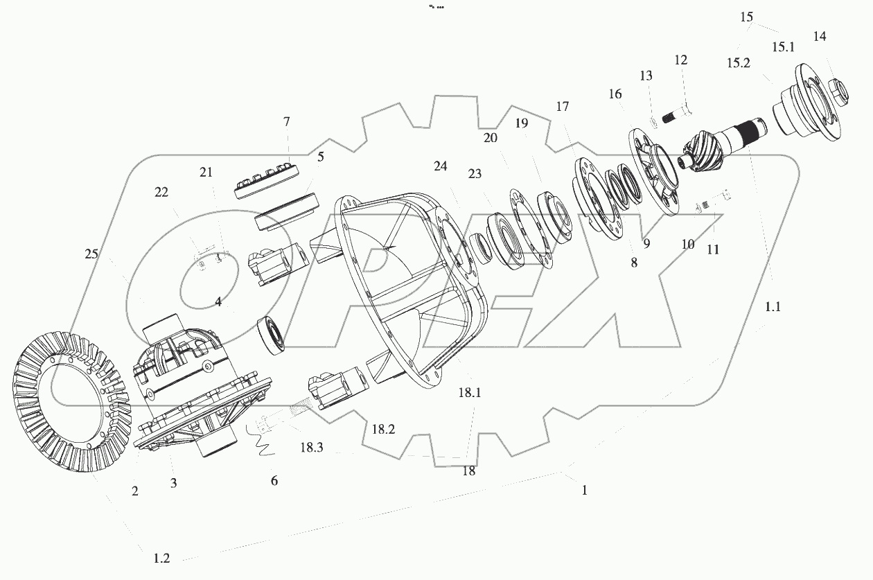  В00256+82351100 Main reductor assembly