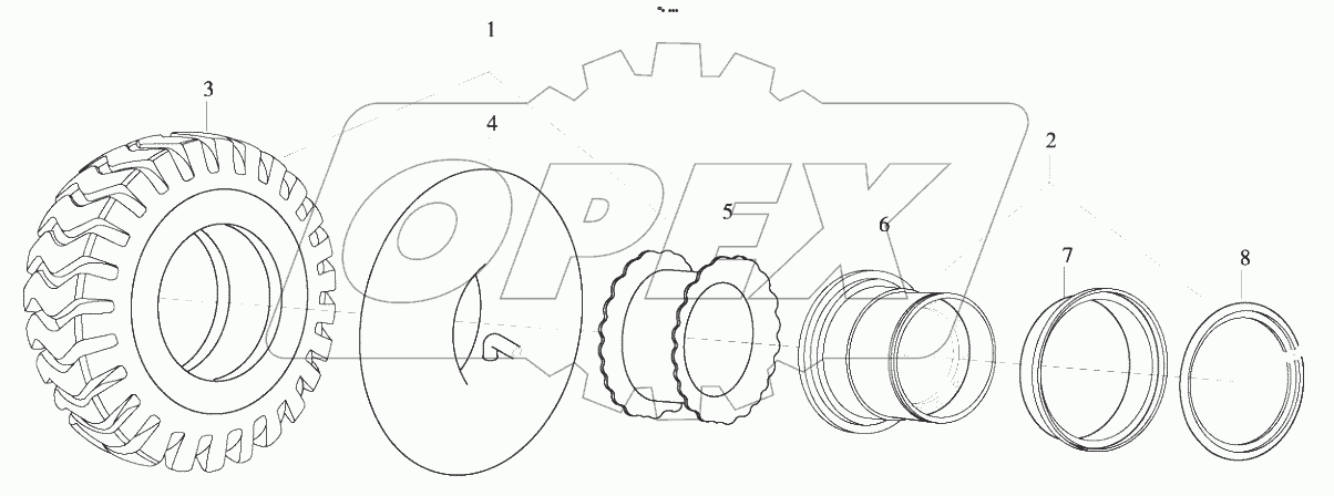  9D650-34A000000B0 Wheel assembly