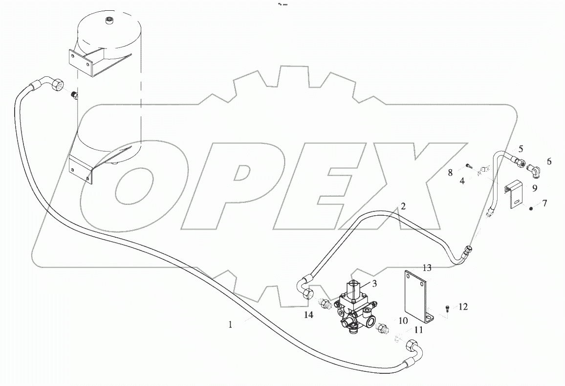  9D651-35A000000A0 Brake pressure system