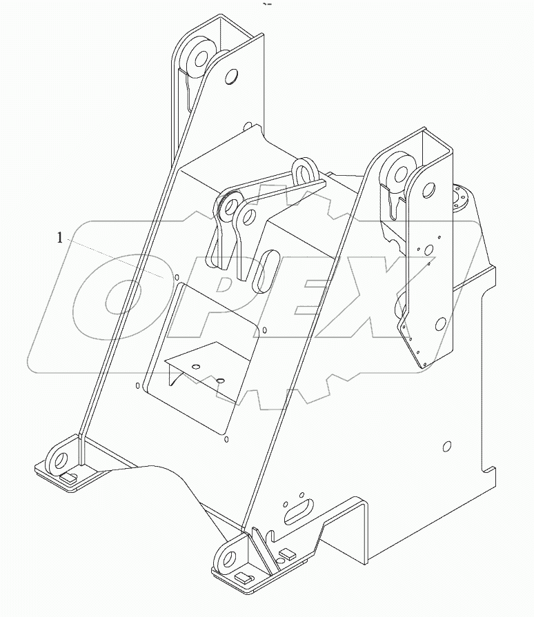  9D650-11B000000B0 Front frame weldment assembly