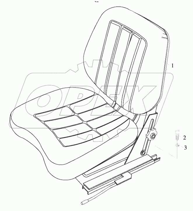  9D650-44B000000A0 Seat assembly