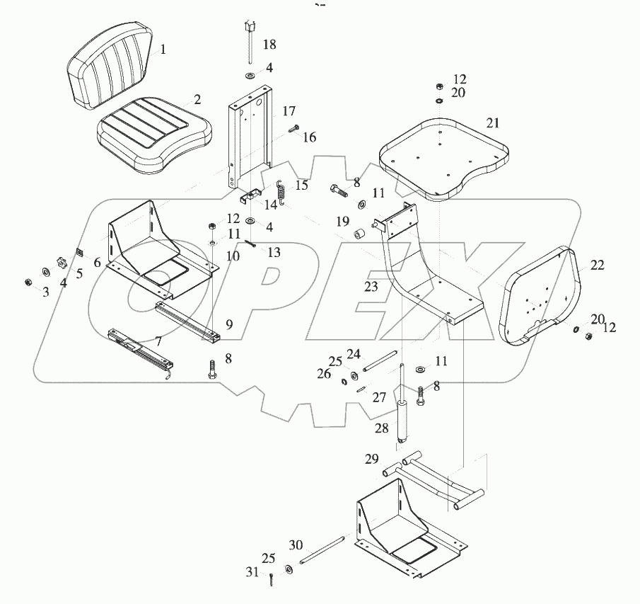  B01413+9D650-44B010000A0 Somet seat assembly