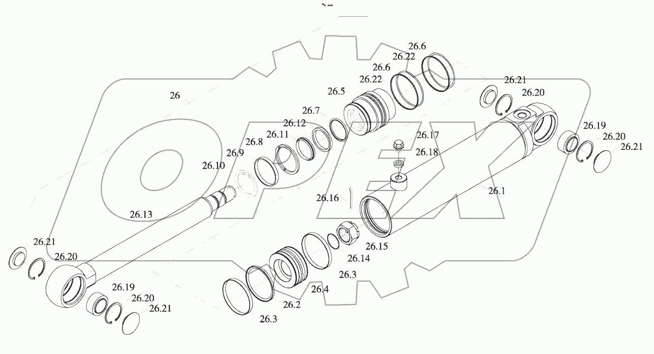  9D650-54A000000B0 Steering hydraulic system