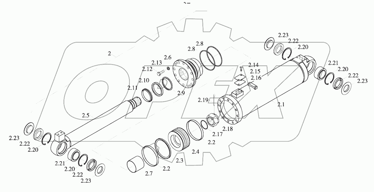  9D651-55A000000B0 Working cylinder system