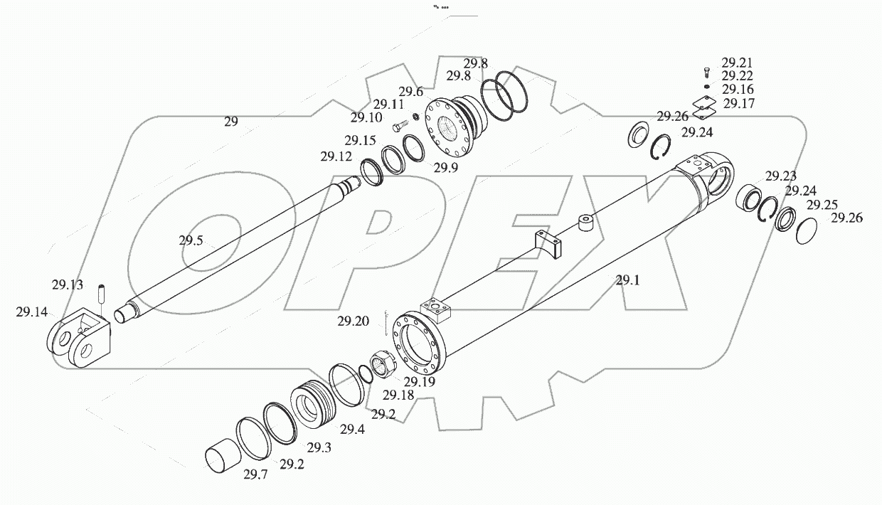  9D651-55A000000B0 Working cylinder system