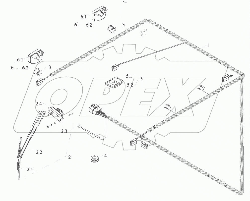  9D651-63E000000B0 Cab wiring