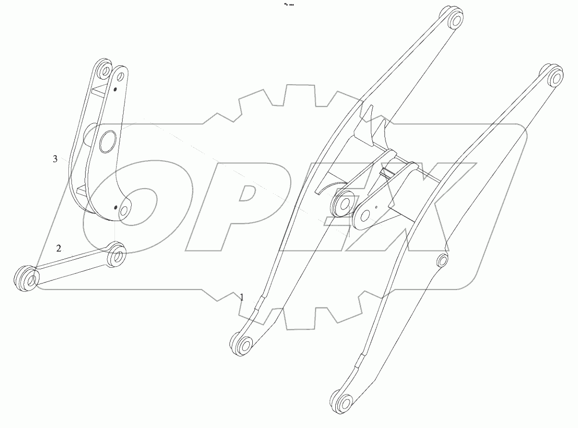  9D650-72A000000A0 Link mechanism