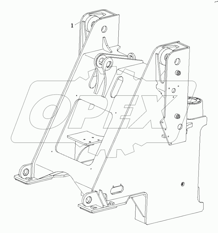  9D650-11A000000B0 - Front Chassis Welded Assembly