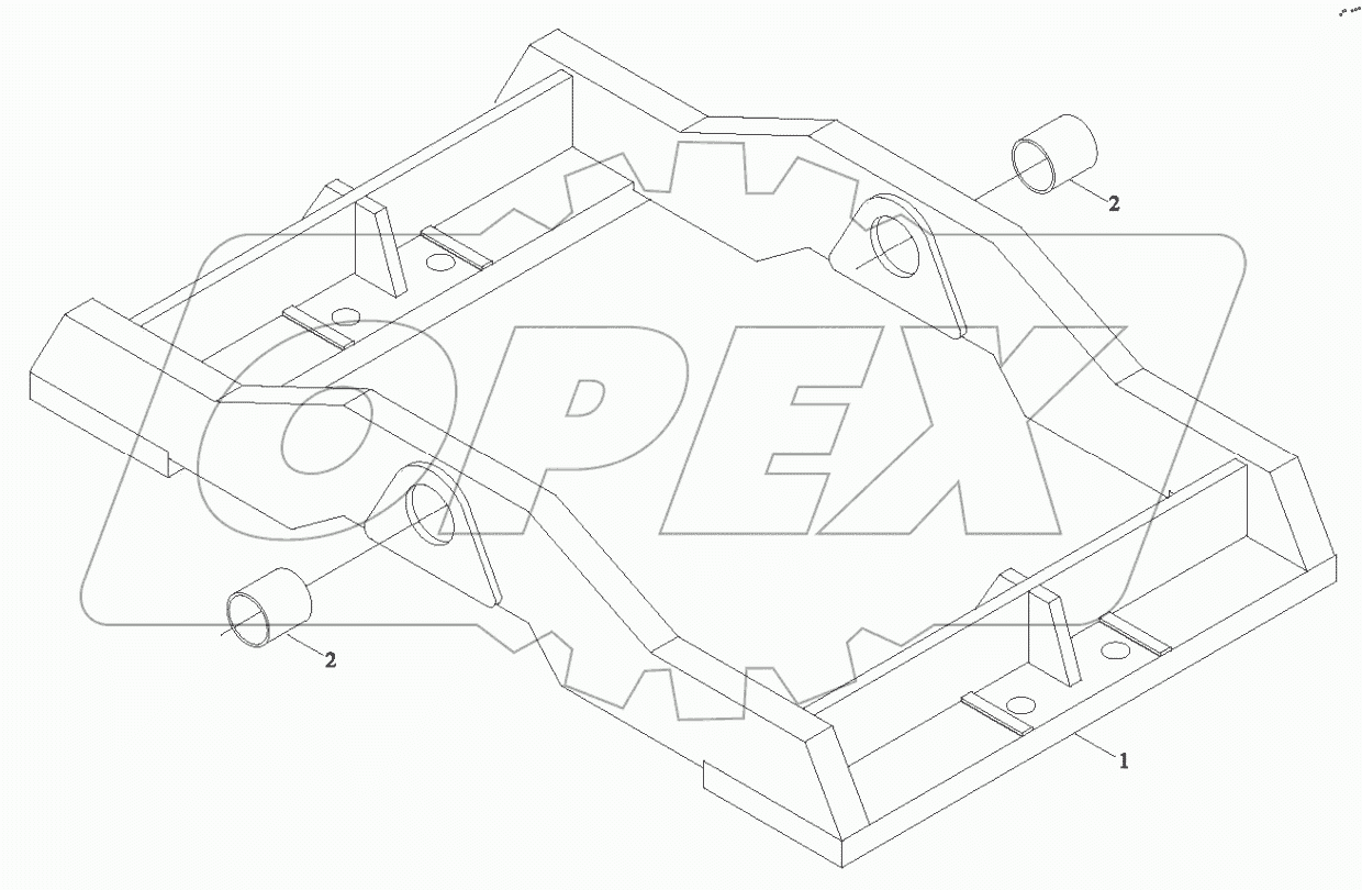  9D650-14A000000B0 - Auxiliary Chassis Assembly