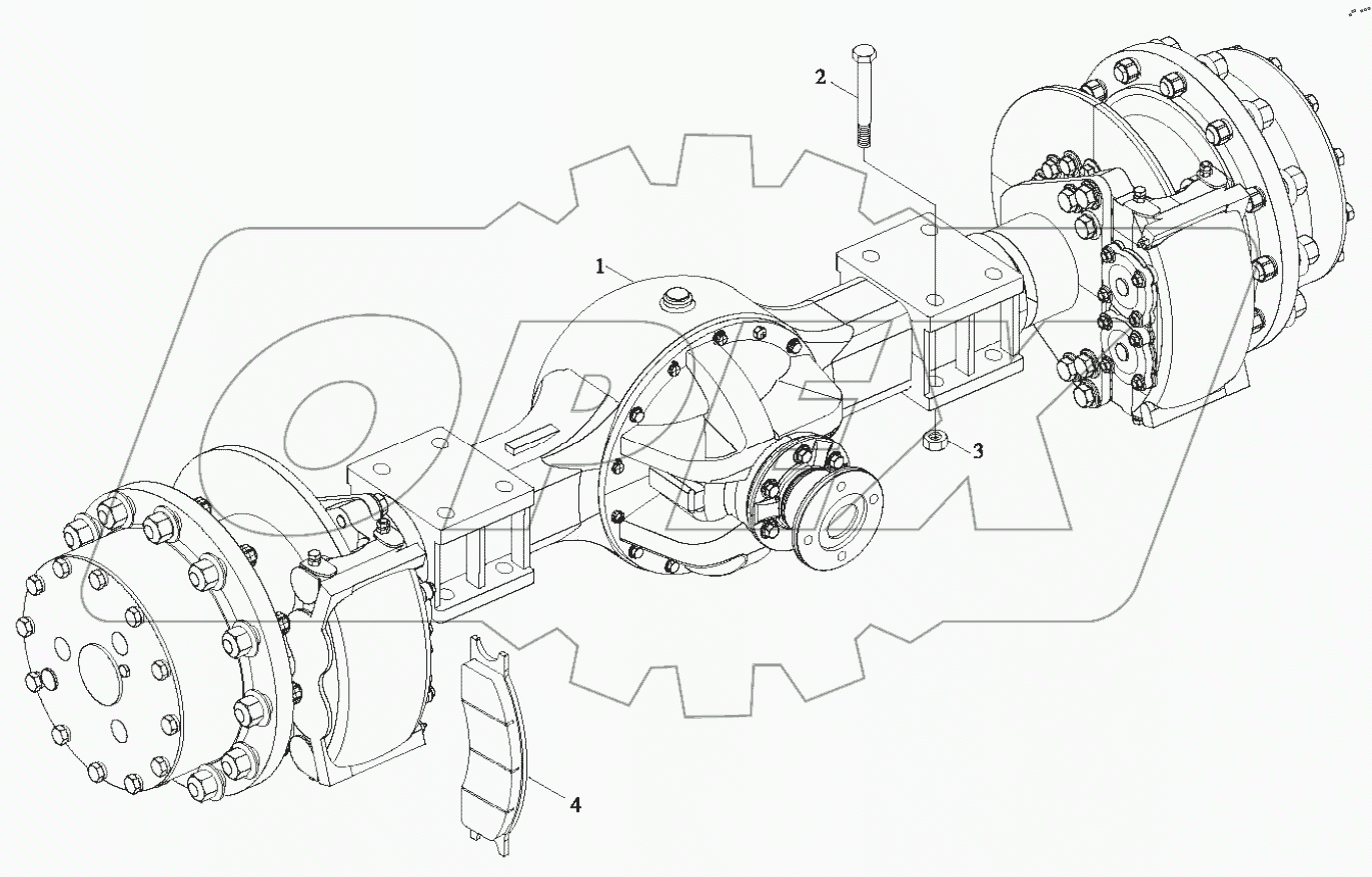  9D650-27C000000B0 - Rear Axle Drive Assembly