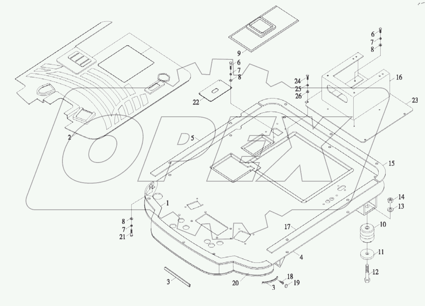  9D650-46F000000B0 - Floor Assembly