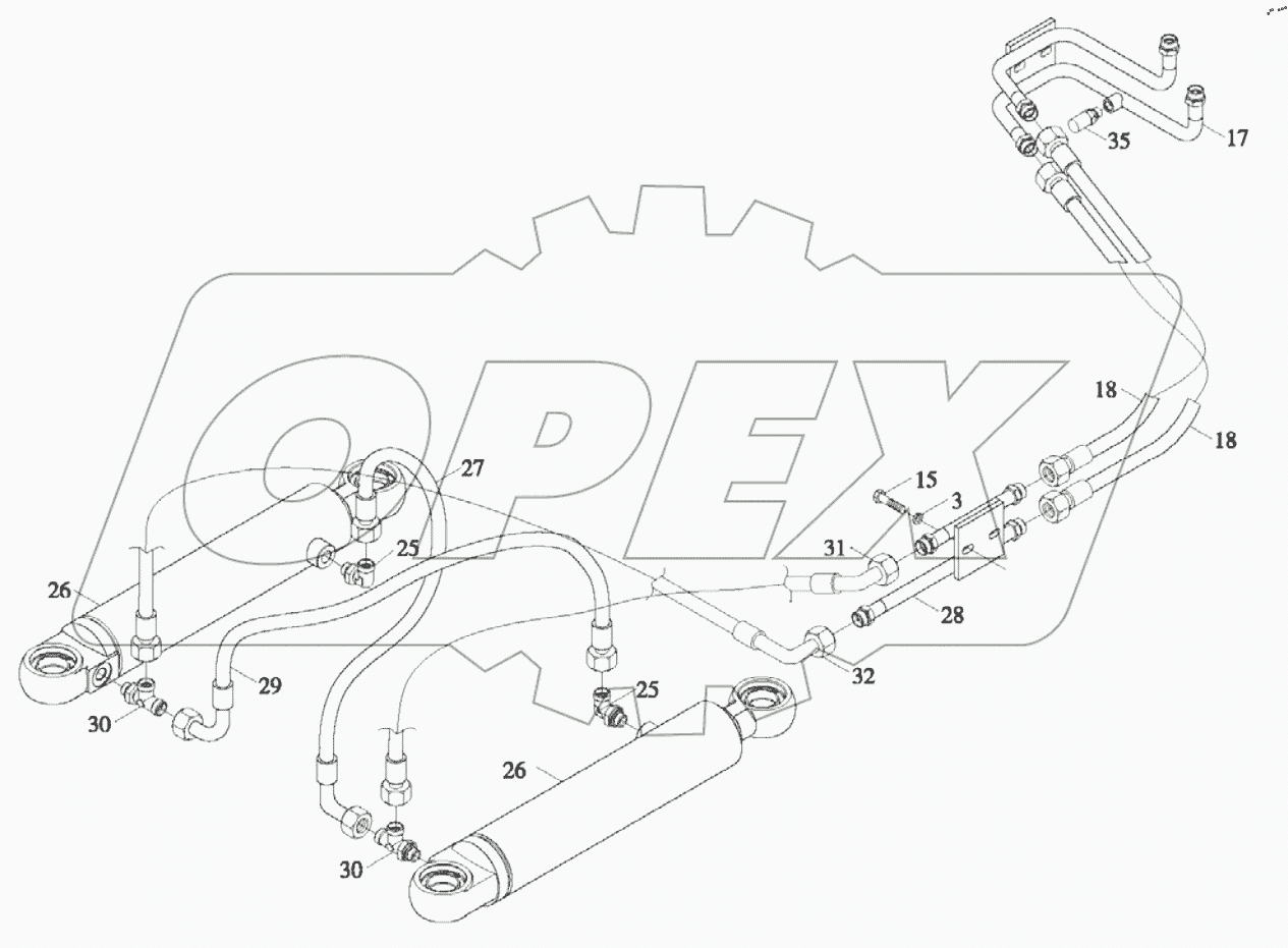  9D650-54A000000B0 - Hydraulic Steering System