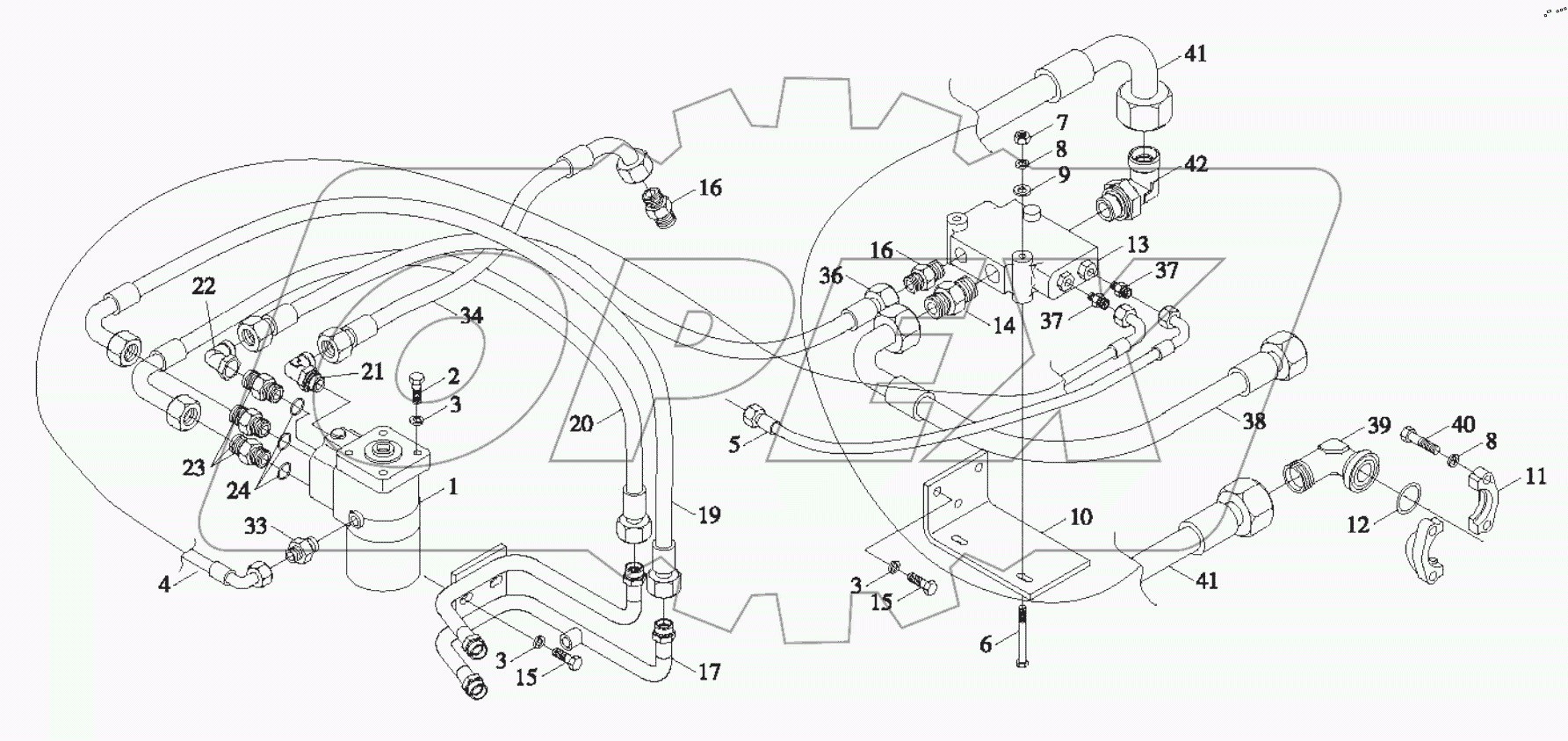  9D650-54A000000B0 - Hydraulic Steering System