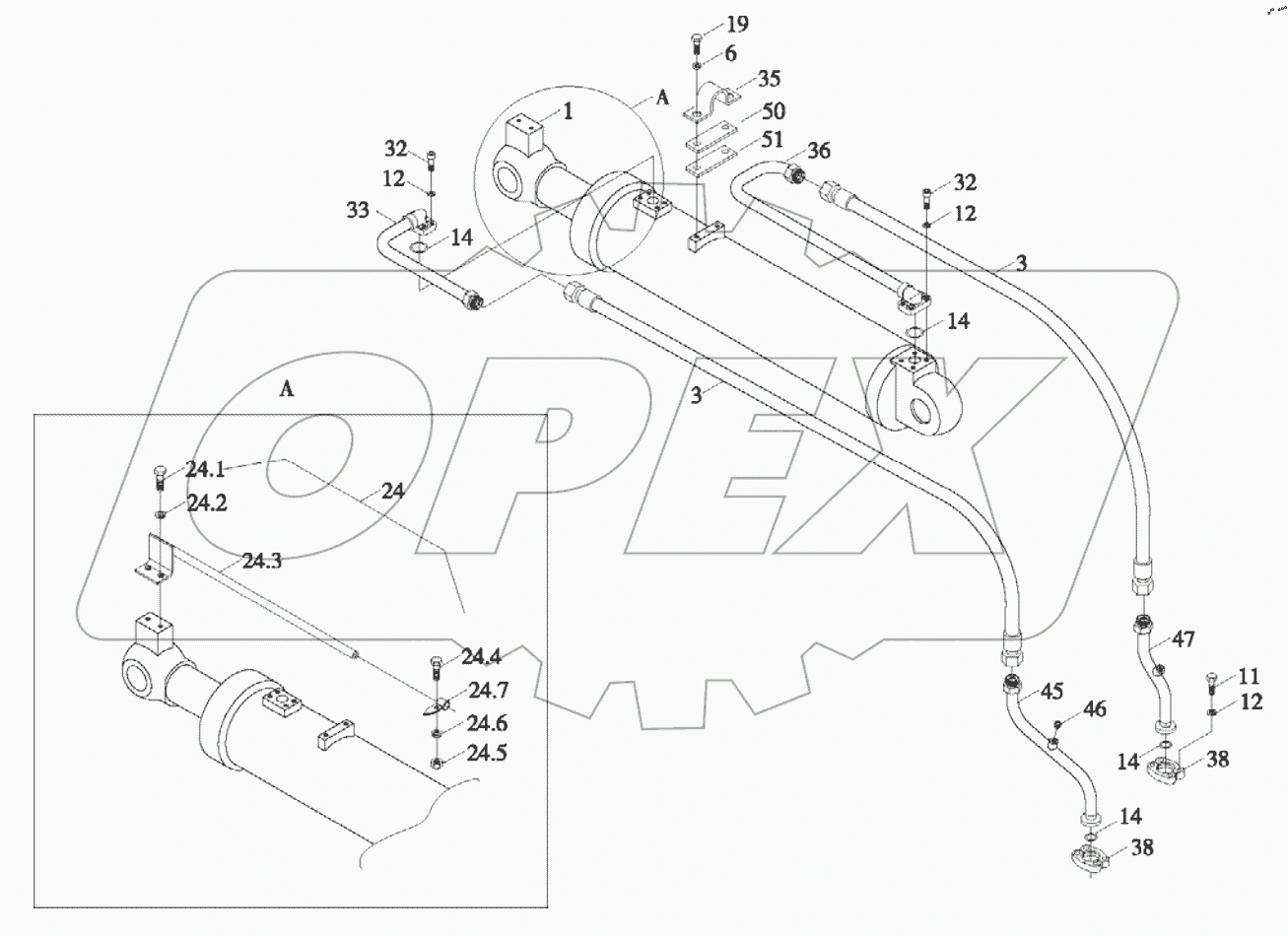  9D650-55R000000A0 - Working Cylinder System